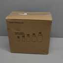 novelinks 8 oz Clear Plastic Jars with Airtight Lids, 24 Pack Plastic Mason Jars with Lids 8oz, Refillable Storage Slime Containers & Small Spice Jar for Kitchen Organization (24 Pack,Gold)