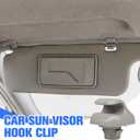 4 Pcs Sun Visor Clip Replacement Compatible with Honda Accord, Sunvisor Inner Clips for Civic CR-V Odyssey Ridgeline Element Pilot Acura TSX RSX, OEM #88217S01A01ZA 88217S04003ZA (Light Gray)