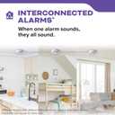Kidde Smoke and Carbon Monoxide Detector, Hardwired with AA Battery Backup, LED Status Lights, Interconnected, 85 dB Alarm, 5 inches, 30CUAR, 1 Pack