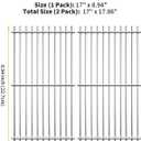 Hisencn Grill Grates Replacement Parts for Charbroil 463642316, 463644220, 17 Inch 304 Stainless Steel Grill Grates for Char-Broil 463675016, Nexgrill Evolution 720-0864, 720-0864m