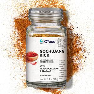 8 x Ofood [Gochujang] Kick Korean Red Chili Pepper Seasoning Mix | Vegan, Gluten Free | No Corn Syrup, No Added MSG | Multipurpose Korean Spice Blend | Real Gochujang & Sea Salt | 2.2oz (65g), Made in Korea (EXP 02/06/26)