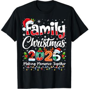 Family Christmas 2026 Matching Outfit Xmas Squad Santa T-Shirt L