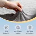 Toddler Airplane Bed, Portable Airplane Seat Extender for Kids, Toddler Airplane Travel Essentials, Foldable Toddler Travel Bed for Long Flight, Baby Airplane Bed for Toddler with Carry Bag