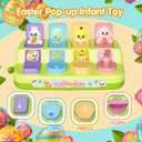 Letapapa Interactive Pop Up Toys for Toddlers, Toddler Easter Toys Easter Basket Stuffers, Montessori Cause and Effect Toy Gifts for Baby Early Learning, Baby Toys for Boys Girls Age18 Months+