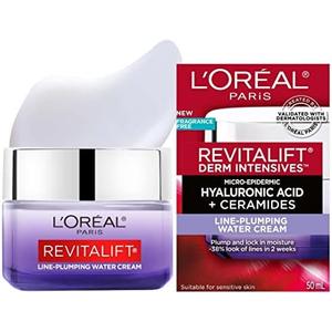 L'Oreal Revitalift Derm Intensives Micro-Hyaluronic Acid + Ceramides Line-Plumping Water Cream