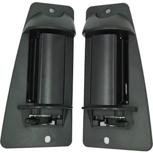 Metal Extended Cab Door Handles Compatible with 1999-2007 Chevy Silverado 1500 2500 3500, GMC Sierra, Rear Left Driver and Right Passgenger Side Replace# 15758171, 15758172