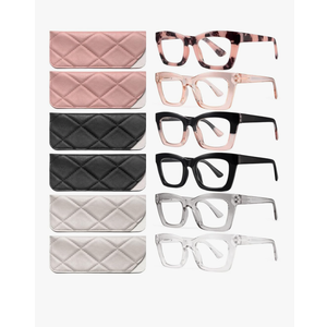 CCVOO Stylish Reading Glasses for Women, Eyeglasses, Blue Light Readers for Women, Computer Eye Glasses, Cheaters(1.25)