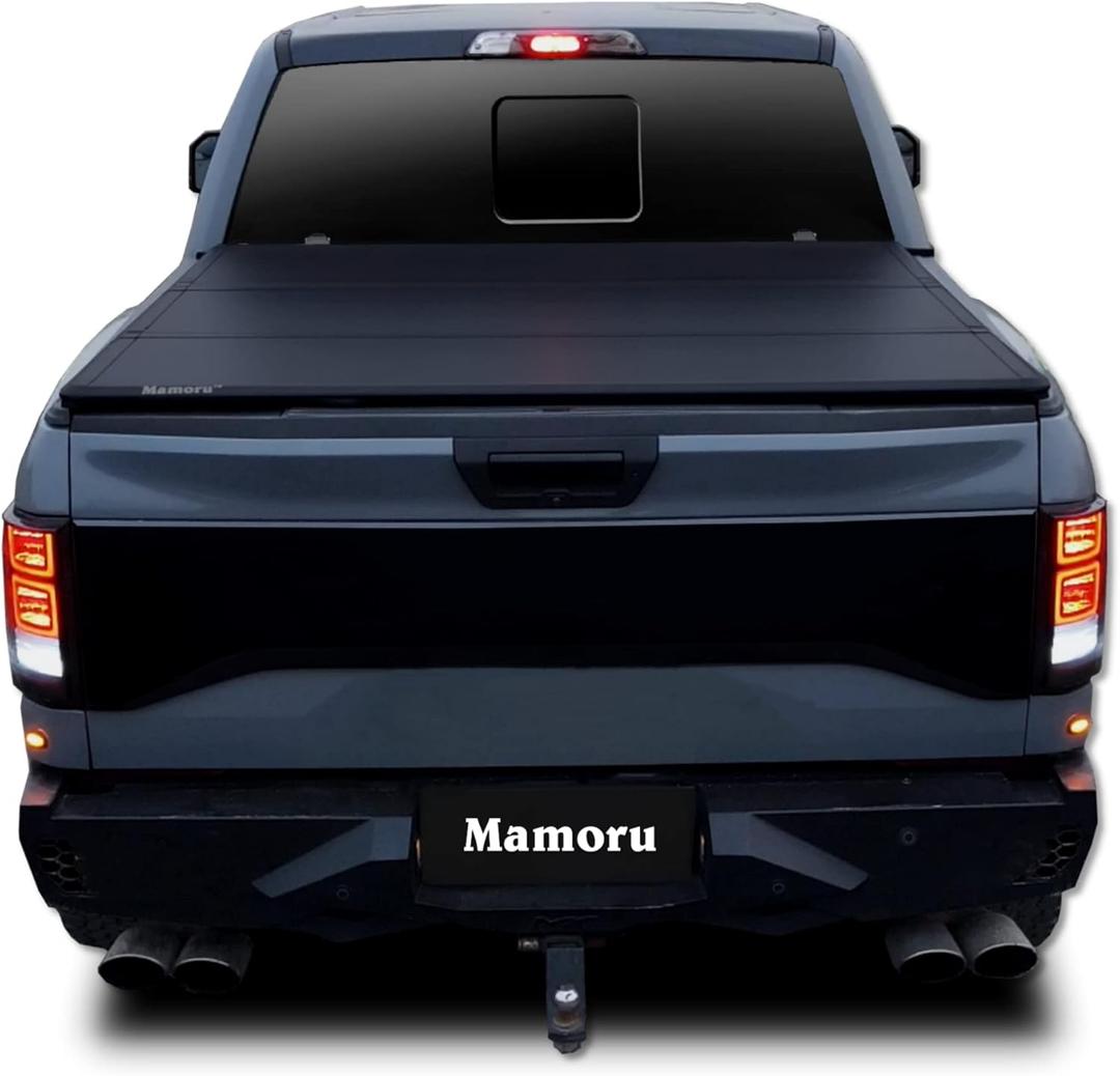 Mamoru Hard Tri-Fold Tonneau Cover Compatible for 2017-2026 Honda Ridgeline 5'4" Truck Bed Cover
