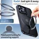 Anqrp 360 All-in-ONE Stand Case for iPhone 15 Pro with Rotatable Magnetic Kickstand Ring Holder, Compatible with MagSafe, MIL-Grade Shockproof iPhone 15 Pro Phone Case Cover 6.1" Black