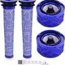Leadaybetter V6 Filters Replacement for Dyson Absolute Total Clean Cordless Stick Vacuum, 2 Pack Post HEPA and Pre Filter Replacements, Compare to Part # 966741-01 & 965661-01