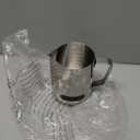 Stainless Steel Milk Frothing Pitcher, 20oz/600ml - Cappuccino Latte Art Steaming Pitcher with Ergonomic Handle and Thermometer