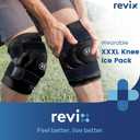 REVIX 20" XXXL Large Gel Ice Pack for Knee, Knee Ice Pack Wrap Around Entire Knee for Post-Workout Recovery, Ease Knee Discomfort and Fatigue, Promote Flexibility and Mobility, 2 Packs