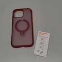 TORRAS Ostand Q3 Air for iPhone 16 Pro Max Case with 360 Magnetic Stand, Fit for MagSafe, Military Grade Drop Tested, Camera Control Button, Shockproof Phone Case for iPhone 16 Pro Max 6.9", Lava Red