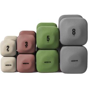 SafeGrip Dumbbells, Anti-Slip, Anti-Roll, Thick Handles, Free Weights, Square Dumbbells for Secure Workouts at Home, Weightlifting, and Personal Training