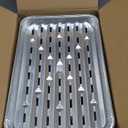 Yesland 30 Pack Disposable Aluminum Pans with Perforated Bottom for Air Circulation  13.4 x 9 x 1.1 Inch Food Containers, Aluminum Sheet Pans for Cooking, Baking, Heating, Storing, Meal Prep, Takeout