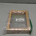 CORE ART 5x7 Floating Picture Frame,Double Plexglass Floating Frame for 4x6,3.5x5 Pictures,Wall or Tabletop Display,Nature Wood