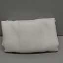 NICETOWN White Linen Sheer Curtains and Drapes 84 inches Long, Rod Pocket & Back Tab semitransparent with Light Through Vertical Window Treatments for Sliding Glass Door & Living Room, 52"W, Set of 2