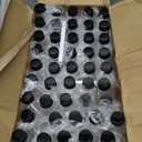 50 Pack 2 oz Mini Liquor Bottles with Labels, Plastic Alcohol Bottles, Airtight Shot Bottles, Little Spirit Bottle with Funnels Black Caps, Hot Sauce Bottle for Cocktail, Party Favors, Weddings