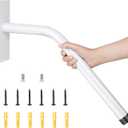 Wall Mount handrail for Outdoor Steps (White, 15")