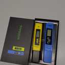 VIVOSUN Digital pH and TDS Meter Kits, 0.01pH High Accuracy Pen Type pH Meter ± 2% Readout Accuracy 3-in-1 TDS EC Temperature Meter for Hydroponics, Pool and Aquarium, Yellow Blue, UL Certified