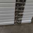 Full Metal Freestanding Dog Gate with Door, 32''Height Foldable Pet Dog Fence for Indoor & Outdoor, 8 Panels Extra Wide Free Standing TallDog Gates for Doorways,House,Stairs,Porch,Deck,Yard (White)