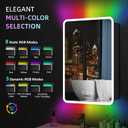 ACEMIRO 20x32 Inch Lighted Medicine Cabinet with Mirror, LED Medicine Cabinet with RGB Lights, Multicolor Backlit Mirror with Adjustable Front Lighted, Defogger, Memory Function, Surface Mount