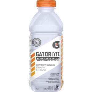 Gatorlyte Rapid Rehydration Electrolyte Beverage, Cherry Lime, 20oz Bottle (Pack of 11) Exp. 10/21/2026