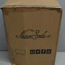 Nature Smile Solid Lotus Wood Deluxe Wooden Pants Hangers Bottom Hanger Jeans Hanger Skirt Hanger with 2-Adjustable Clips Anti Rust Hook 20 Pack (Retro)