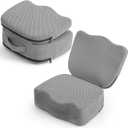 Yerliker 1 Pcs Foldable Hot Tub Booster Seat for Adults Adjustable 2 Heights up to 6.3", Weighted Booster Seat 3D Air Mesh Hot Tub Accessories Quick Dry Micro Dot Non Slip for Spa Bathtub Pool (Gray)