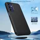 FNTCASE for Galaxy A15-5G Phone Case - Samsung A15 5G Military Grade Drop Protection, 14ft Drop Tested, Screen Protector Included, Anti-Slip Matte Textured, TPU+PC Dual Layer Shockproof Cover (Black)