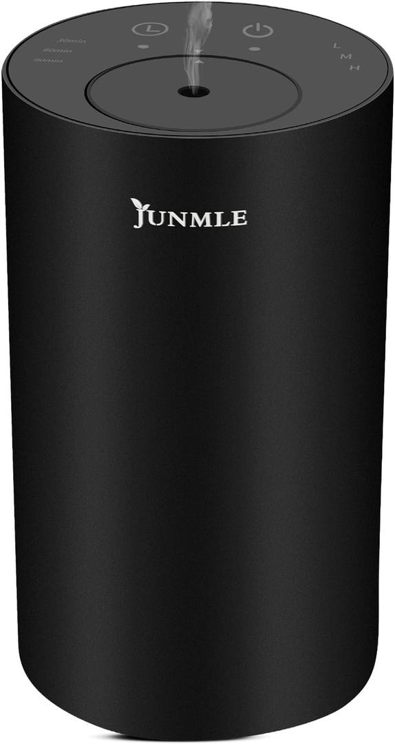 Waterless Diffuser for Essential Oil Nebulizer Battery Operated Mini Scent Air Machine Aromatherapy Atomizing Diffuser 0.5/1/1.5H/Continous Mode 3 Mist Level for Home Room Cars Office