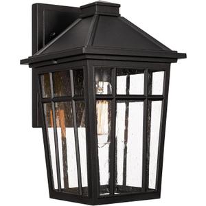 Darkaway Outdoor Sconce Lights Wall Light Fixtures, 14inch Large Porch Light Outdoor Wall Anti-Rust Waterproof Aluminum with Glass Exterior Light Fixture for Patio Yard Doorway Garage (Large, Black), Large1 Pack