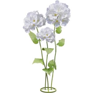 3Pcs Hydrangea Artificial Flower Decorations, Giant Flowers Wedding Decorations for Reception for Baby Shower Birthday Christmas Party Banquet Backdrop Shop Window Display Props (White)