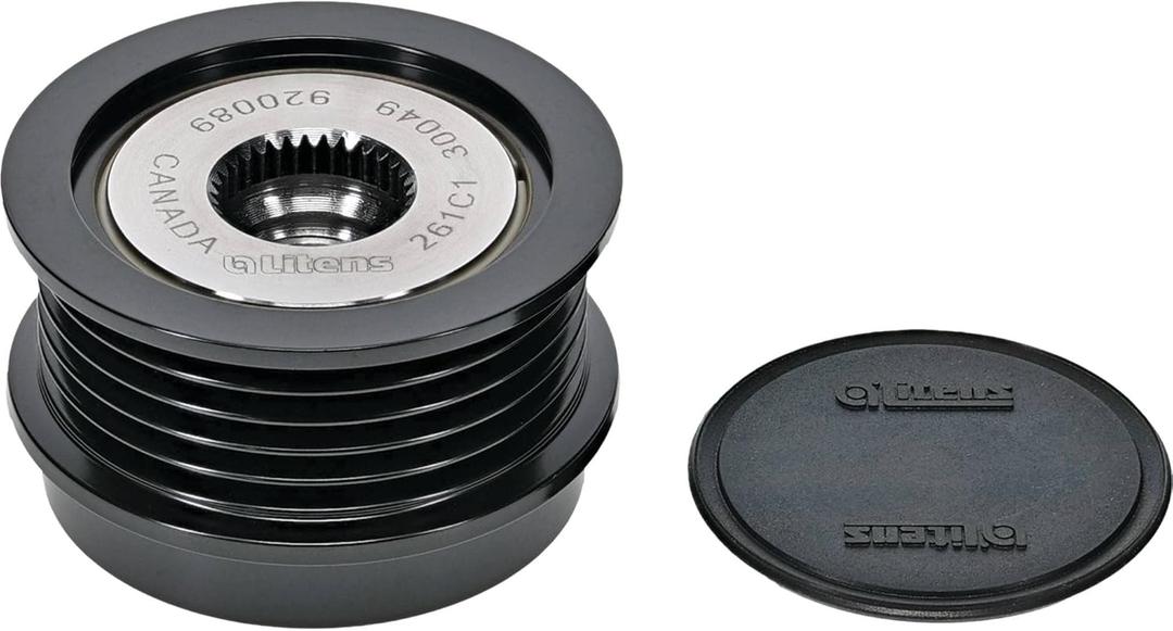 DB Electrical 205-24010 Decoupler Pulley 54mm Outer Diameter Grooves, M16X1.5 Size Thread, 1.431 Thickness, Serpentine Type Groove, Decoupler Type Pulley, 17mm Inner Diameter, Number of Grooves 5