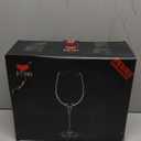 JBHO Hand Blown Italian Style Crystal White or Red Wine Glasses - Gift Packaging for Any Occasion - Lead-Free Premium Crystal Clear Glass - Set of 4 -18 Ounce