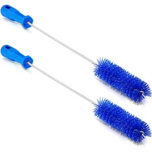 2 Pcs Drain Brush Pipe Cleaning Tube Brush, Blue, 19.7 x 1.5 Inch