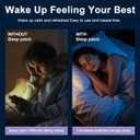 4 x Sleep Patches for Adults Sleep Patch with Melatonin Natural Plant-Based Sleep Support for Men and Women, that Last All Night Long-Lasting Night Comfort for Men & Women