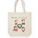 Canvas Tote Bag For Women, Сat tote bag, Meowy christmas, holiday tote, christmas tote bag, funny christmas gift, christmas gift