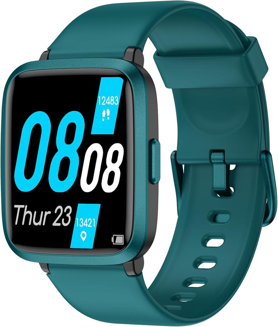 Smart Watch, Fitness Tracker with Touchscreen, Heart Rate Monitor, Blood Oxygen, Sleep Tracking Fitness Watch 5ATM Waterproof Smartwatch for Women Men Pedometer Step Calories for Android iOS (41mm, green)