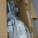 Shiatsu Neck and Back Massager with Heat - 3D Kneading & Vibration Full-Back Massage Cushion to Ease Muscle Stiffness, Adjustable Intensity & Height for Office Chair, Home Use (Beige)