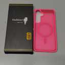 BXYJY for Samsung Galaxy S25+ Plus Phone Case Magnetic, Slim Thin Compatible with MagSafe & Wireless Charging, Military Grade Drop, Translucent Silicone Men Women Case for Galaxy S 25+ Plus, Hot Pink