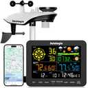 Sainlogic Smart WiFi Weather Station Wireless Indoor Outdoor with Rain Gauge, 24/7 AI Weather Forecast by Weatherseed®, APP Alert (Only 2.4G)