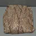 Glitter Formal Dresses Long Evening Gowns Bodycon Mermaid Sparkly Sequin Boat Neck Cocktail Party Dress (Small, Gold)