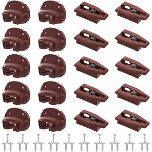 Upgrade Drawer Slides for kenlin Rite-Trak II Replacement, 10 Sets of Improved 168 Track Guides with Metal Back, Universal Drawer Guide for Dresser, Nightstand Drawers from Most Furniturers