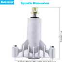 Spindle Assembly Replaces AYP 130794 128285 Husqvarna 532130794 Include 3 Mounting Bolts and Blade Mounting Bolt, fit for 36" 38" 42" Inch Riding Lawn Mower (2 Pack)