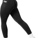 Women Scrunch Butt Lifting Leggings with Pockets Compression High Waisted Gym Workout Leggings, S 