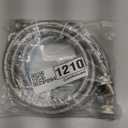 Beaquicy 6 Ft Washer Stainless Steel Hoses Braided Stainless Steel Water Supply Line - Hot and Cold Striped Water Supply Lines for Washing Machine - 2 Pack