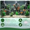 14 Pcs Aquarium Decorations Fish Tank Artificial Plastic Plants Silk Aquarium Plants Aquatic Water Grass Foreground Decor for Fish Tank Decoration