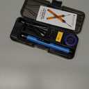 Cordless USB Rechargeable Portable Soldering Iron, Digital adjustable display screen, Heating Core, Soldering Iron Cord, Rosin, Soldering Iron Stand, Storage Case (Blue)