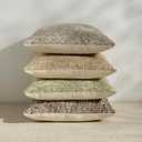 Pack of 1 Neutral Lumbar Pillow Covers 14x24 Boho Textured Dots Stripe Chenille Rectangular Decorative Throw Pillow Cases Accents for Living Room Couch Bed Farmhouse Home Decor, Chocolate Brwon